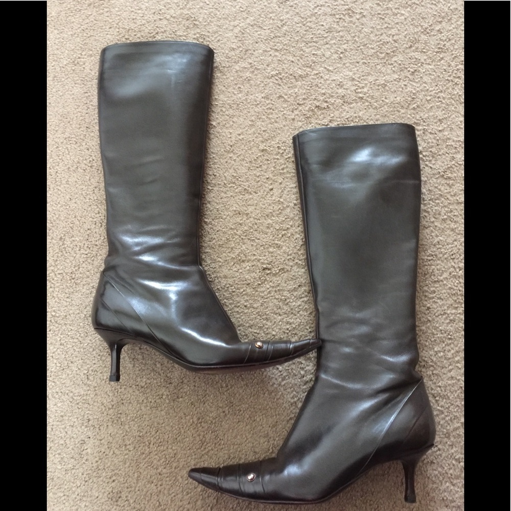 Chanel knee high boots